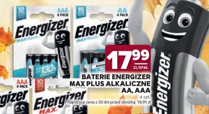 Baterie Energizer Max Plus Alkaliczne AA, AAA