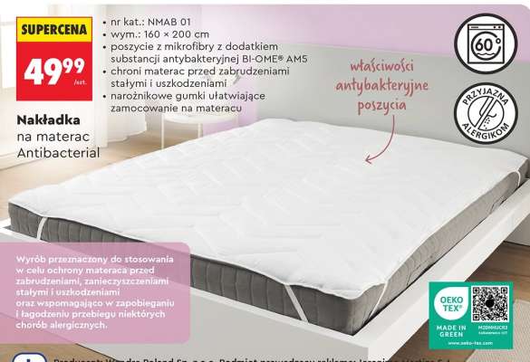 Nakładka na materac Antibacterial