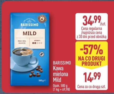 BARISSIMO Kawa mielona Mild