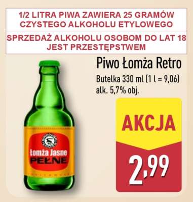 Piwo Łomża Retro