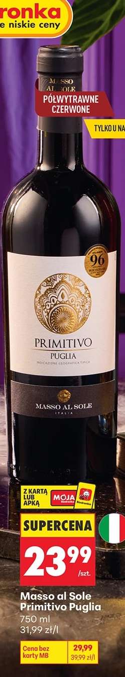 Messa al Sole Primitivo Puglia