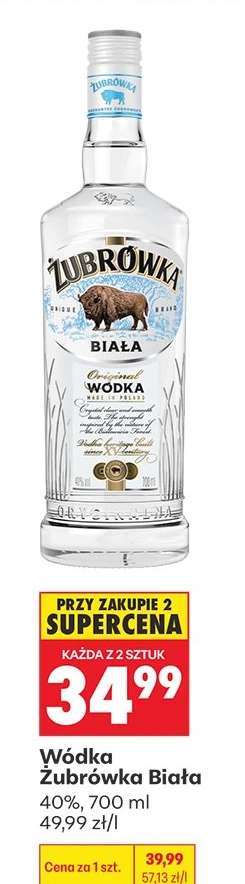Wódka Żubrówka Biała