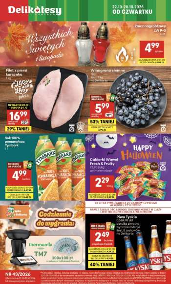 Gazetka Delikatesy Centrum - 22.10.2026 - 28.10.2026.
