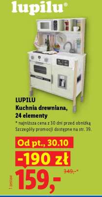 LUPILU Kuchnia drewniana, 24 elementy