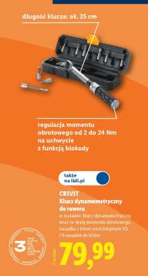 CRIVIT Klucz dynamometryczny do roweru