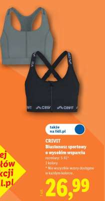CRIVIT Biustonosz sportowy o wysokim wsparciu