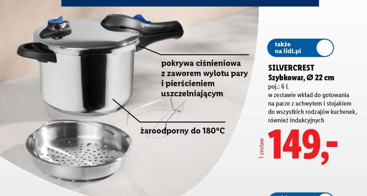 SILVERCREST Szybkowar, Ø 22 cm