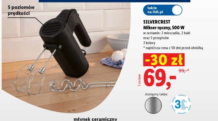 SILVERCREST Mikser ręczny, 500 W