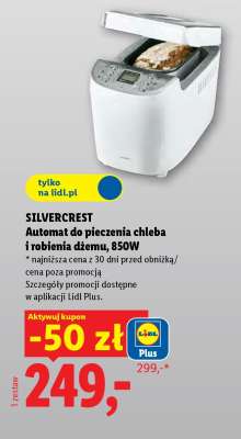 SILVERCREST Automat do pieczenia chleba i robienia dżemu, 850W