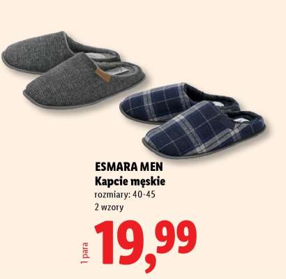ESMARA MEN Kapcie męskie