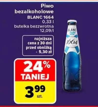 Piwo bezalkoholowe BLANC 1664