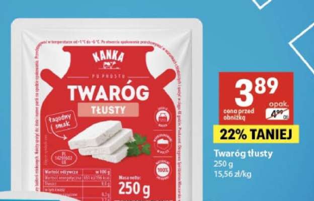 Twaróg tłusty