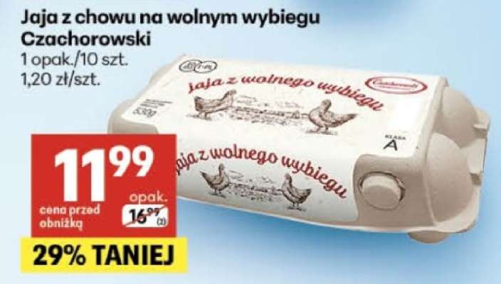 Jaja z chowu na wolnym wybiegu Czachorowski