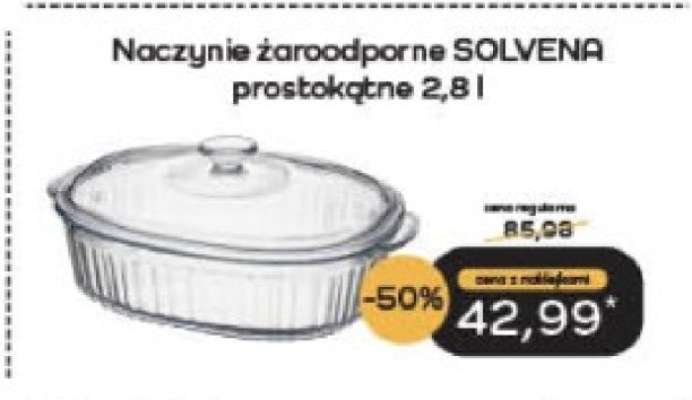Naczynie żaroodporne SOLVENA prostokątne 2,8 l