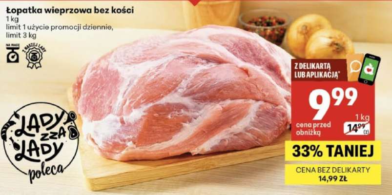 Łopatka wieprzowa bez kości
