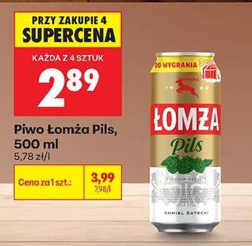 Piwo Łomża Pils , 500 ml