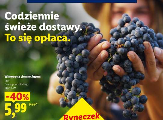 Winogrona ciemne, luzem