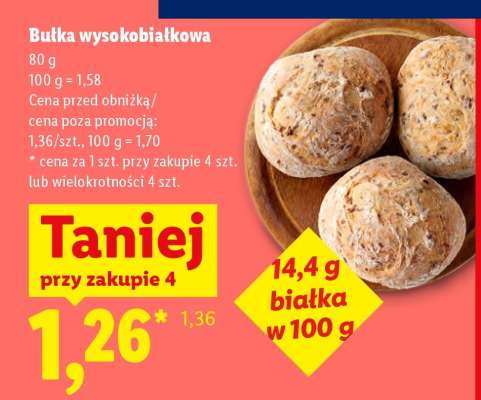 Bułka wysokobiałkowa