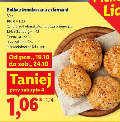 Bułka ziemniaczana z ziarnami