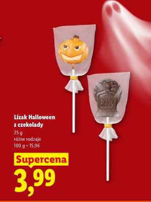 Lizak Halloween z czekolady