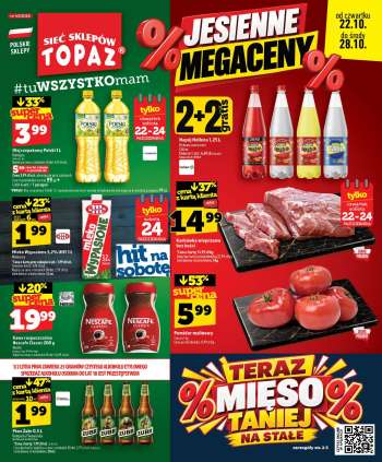 Gazetka Topaz - 22.10.2026 - 28.10.2026.