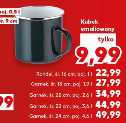 Kubek emaliowany