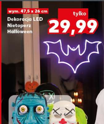 Dekoracja LED Nietoperz Halloween
