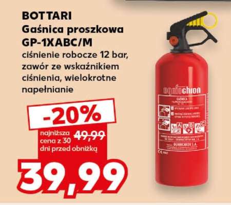 BOTTARI Gaśnica proszkowa GP-1XABC/M