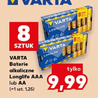 VARTA Baterie alkaliczne Longlife AAA lub AA