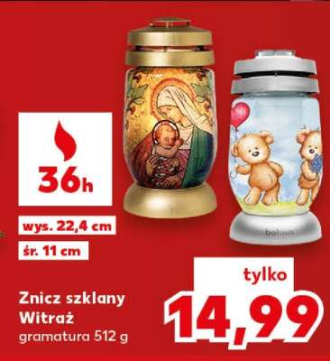 Znicz szklany Witraż