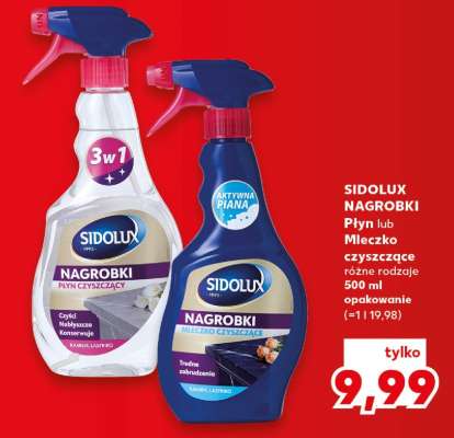 SIDOLUX NAGROBKI Płyn lub Mleczko czyszczące