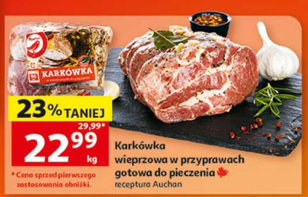 Karkówka wieprzowa w przyprawach gotowa do pieczenia