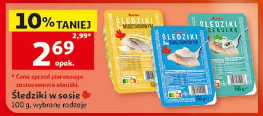 Śledziki w sosie