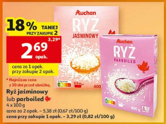 Auchan RYŻ jaśminowy lub parboiled