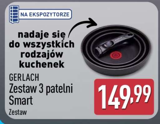 GERLACH Zestaw 3 patelni Smart