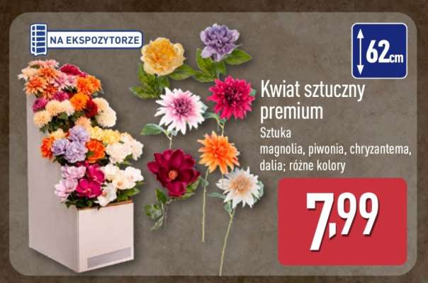 Kwiat sztuczny premium