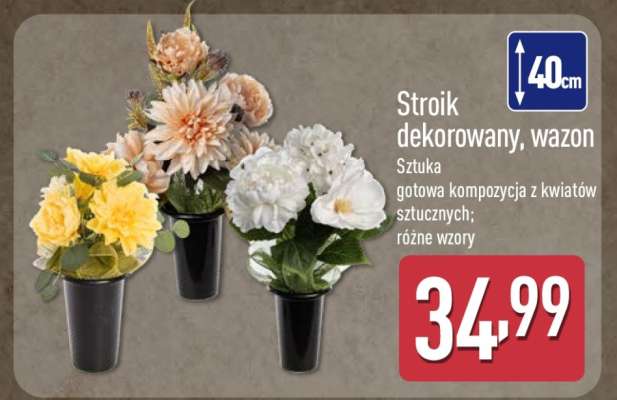 Stroik dekorowany, wazon