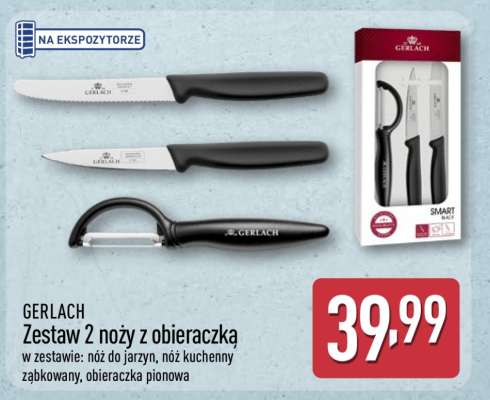 GERLACH Zestaw 2 noży z obieraczką