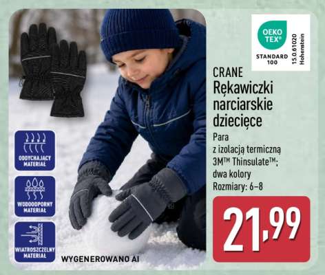 CRANE Rękawiczki narciarskie dziecięce