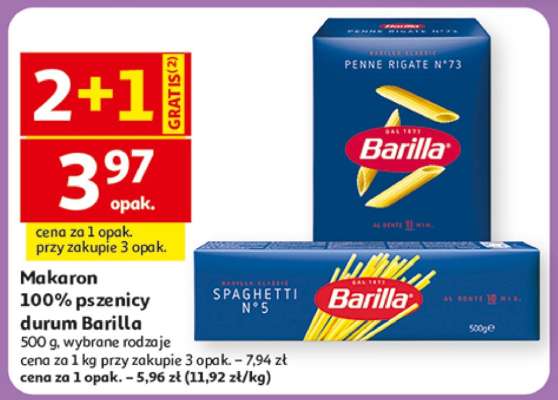 Makaron 100% pszenicy durum, Barilla
