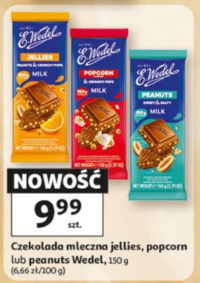 Czekolada mleczna jellies, popcorn lub peanuts Wedel