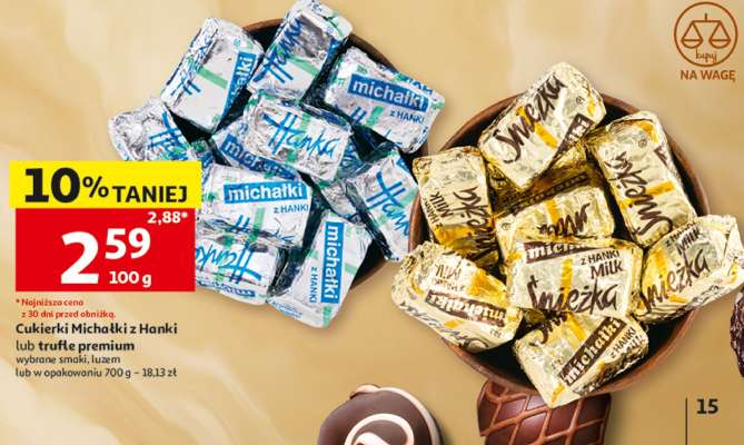 Cukierki Michałki z Hanki lub trufle premium