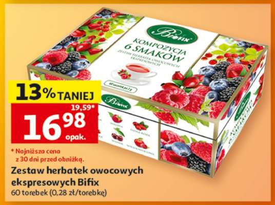 Zestaw herbatek owocowych ekspresowych Bifix