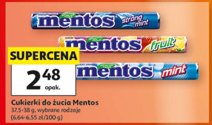 Cukierki do żucia Mentos