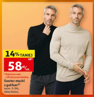 Sweter męski z golfem
