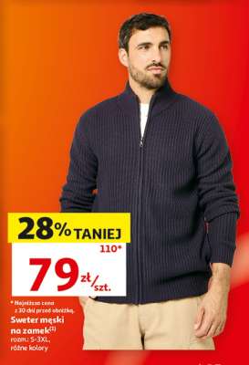 Sweter męski na zamek