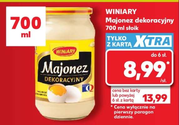 WINIARY Majonez dekoracyjny 700 ml słoik