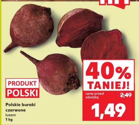 Polskie buraki czerwone luzem 1 kg