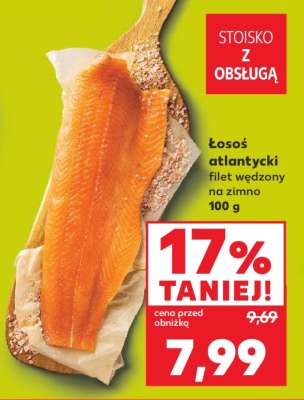 Łosoś atlantycki filet wędzony na zimno 100 g