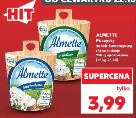 ALMETTE Puszysty serek twarogowy